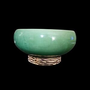 McCoy Pottery Green Glazed Art Pottery Bowl Planter USA Vintage